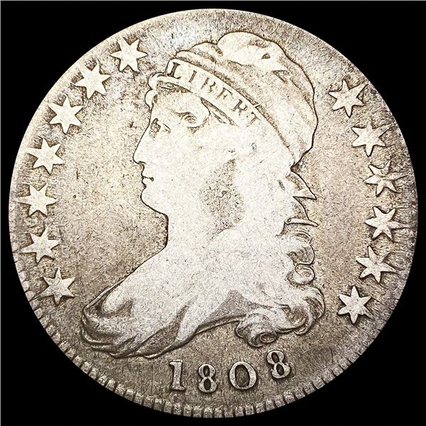 1808 Capped Bust Half Dollar NICELY CIRCULATED