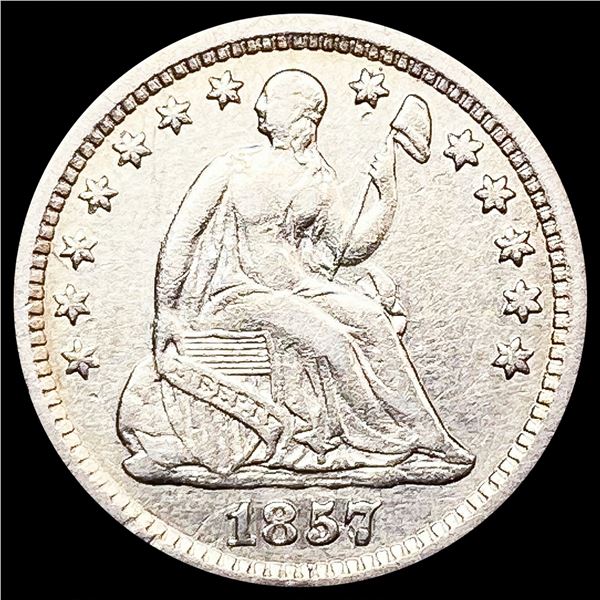 1857-O Seated Liberty Half Dime CLOSELY UNCIRCULAT