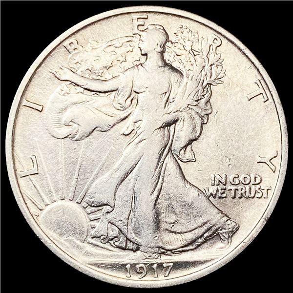 1917 Walking Liberty Half Dollar ABOUT UNCIRCULATE