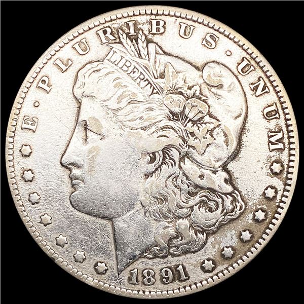 1891-CC Morgan Silver Dollar NEARLY UNCIRCULATED