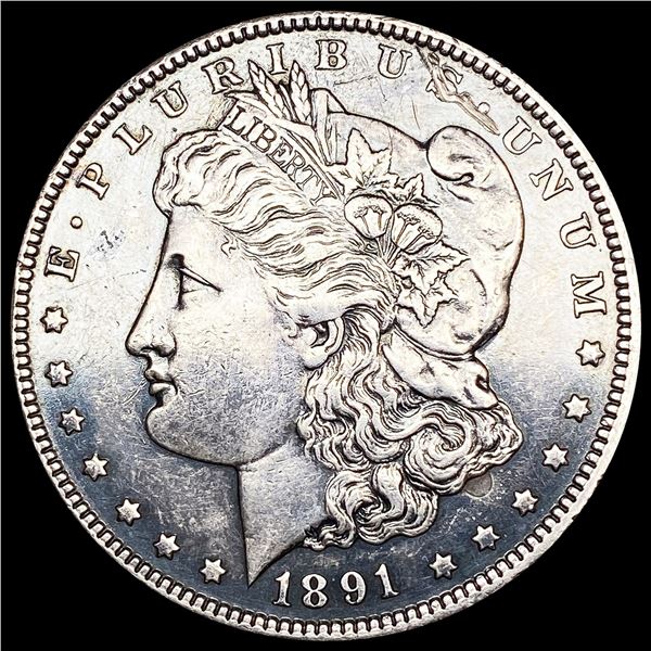 1891-CC Morgan Silver Dollar LIGHTLY CIRCULATED