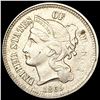 Image 1 : 1865 Nickel Three Cent CLOSELY UNCIRCULATED