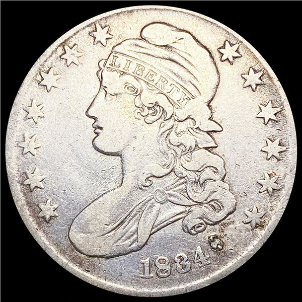 1834 Capped Bust Half Dollar LIGHTLY CIRCULATED