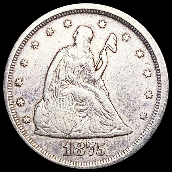 1875-S Twenty Cent Piece NEARLY UNCIRCULATED