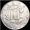 Image 2 : 1860 Silver Three Cent CLOSELY UNCIRCULATED