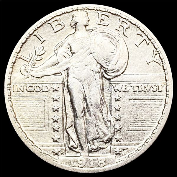 1918-S Standing Liberty Quarter CLOSELY UNCIRCULAT