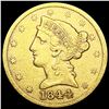 Image 1 : 1844 $5 Gold Half Eagle CLOSELY UNCIRCULATED