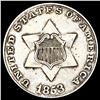 Image 1 : 1853 Silver Three Cent NEARLY UNCIRCULATED