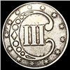 Image 2 : 1853 Silver Three Cent NEARLY UNCIRCULATED