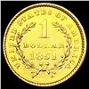 Image 2 : 1851 Rare Gold Dollar CHOICE BU