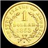 Image 2 : 1853 Rare Gold Dollar NICELY CIRCULATED