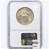 Image 2 : 1936 Wisconsin Half Dollar NGC MS66