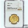 Image 1 : 1882 $10 Gold Eagle NGC MS61