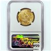Image 2 : 1882 $10 Gold Eagle NGC MS61