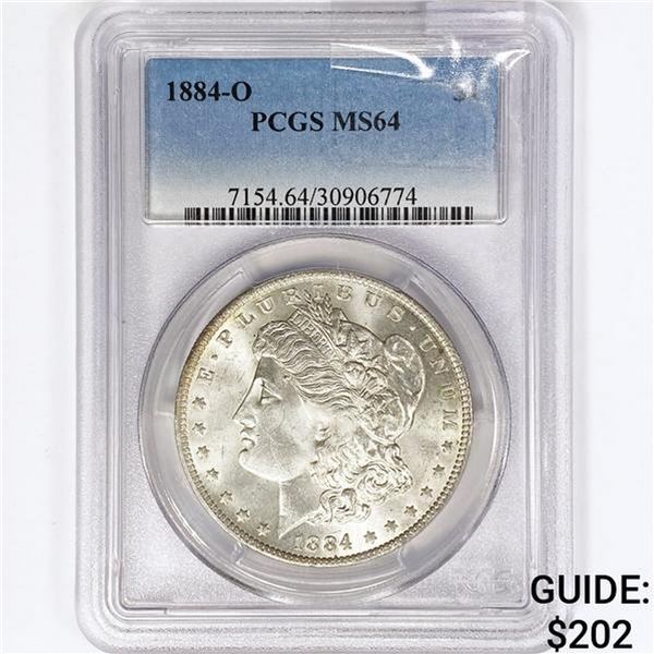 1884-O Morgan Silver Dollar PCGS MS64