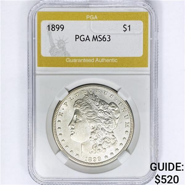 1899 Morgan Silver Dollar PGA MS63