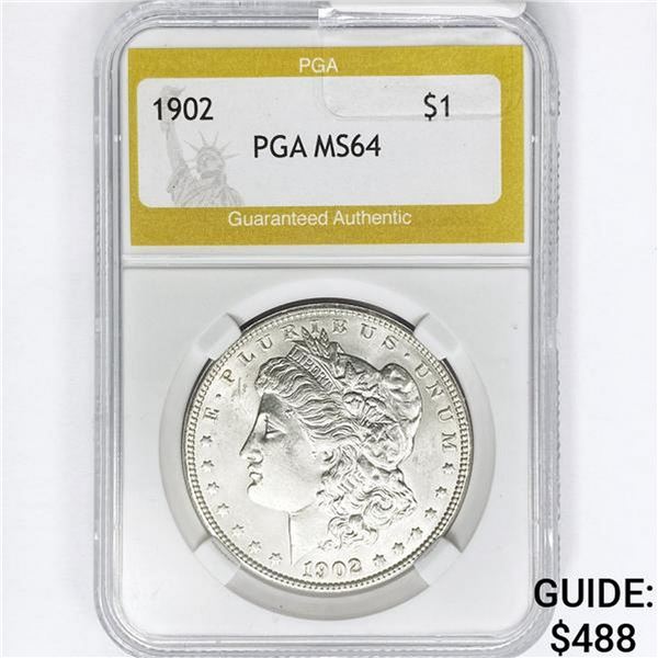 1902 Morgan Silver Dollar PGA MS64