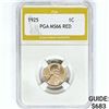 Image 1 : 1925 Wheat Cent PGA MS66 RED
