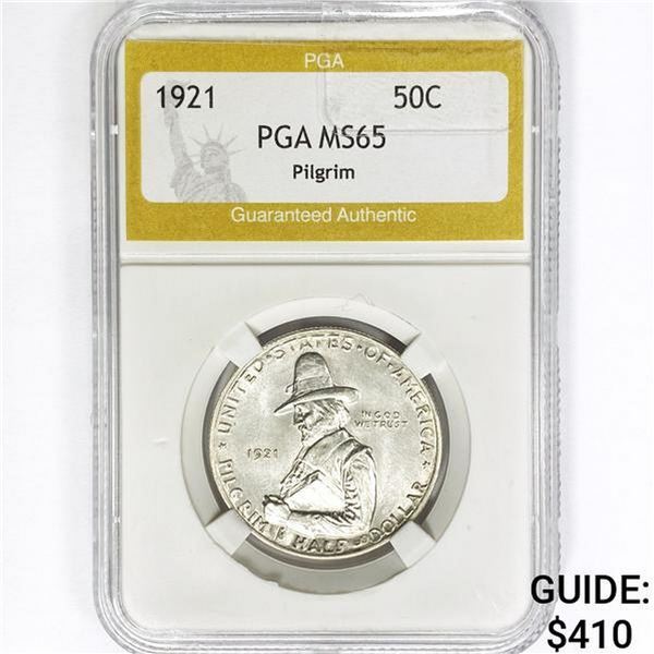 1921 Pilgrim Half Dollar PGA MS65