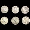Image 2 : (6) Walking Half Dollars (1941-S, (2) 1941-D, 1943