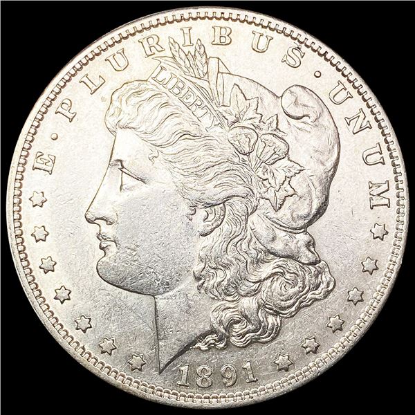 1891-S Morgan Silver Dollar NEARLY UNCIRCULATED