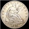 Image 1 : 1861 Seated Liberty Half Dollar ABOUT UNCIRCULATED