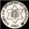 Image 1 : 1851 Silver Three Cent HIGH GRADE