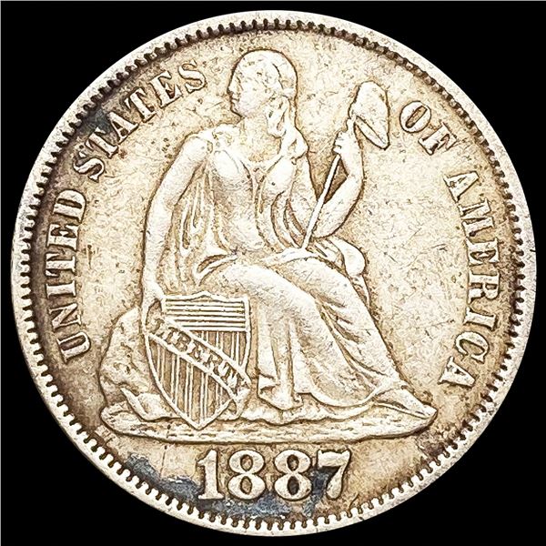 1887-S Seated Liberty Dime CLOSELY UNCIRCULATED