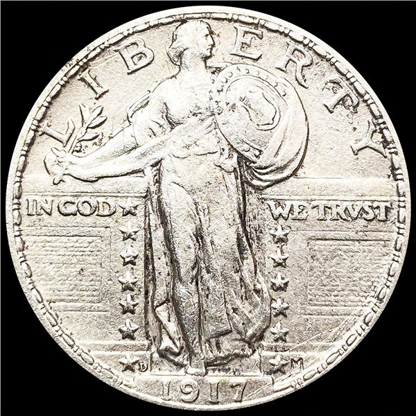 1917-D Standing Liberty Quarter CLOSELY UNCIRCULAT