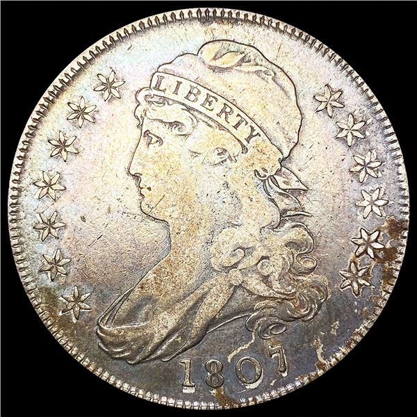 1807 Sm Stars Capped Bust Half Dollar NICELY CIRCU
