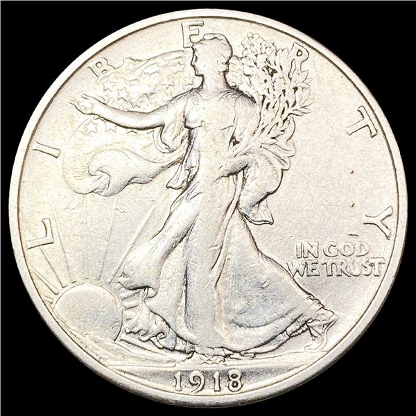 1918-S Walking Liberty Half Dollar LIGHTLY CIRCULA