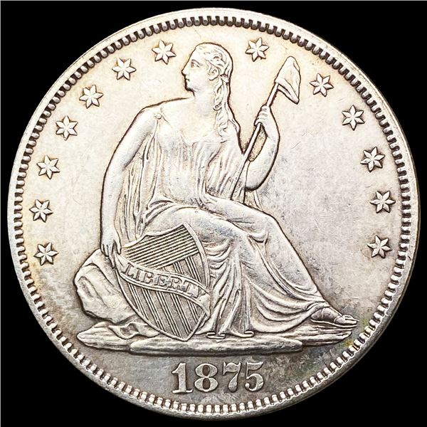 1875-S Seated Liberty Half Dollar UNCIRCULATED