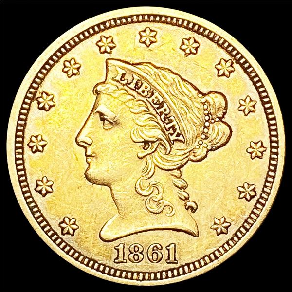 1861 $2.50 Gold Quarter Eagle UNCIRCULATED