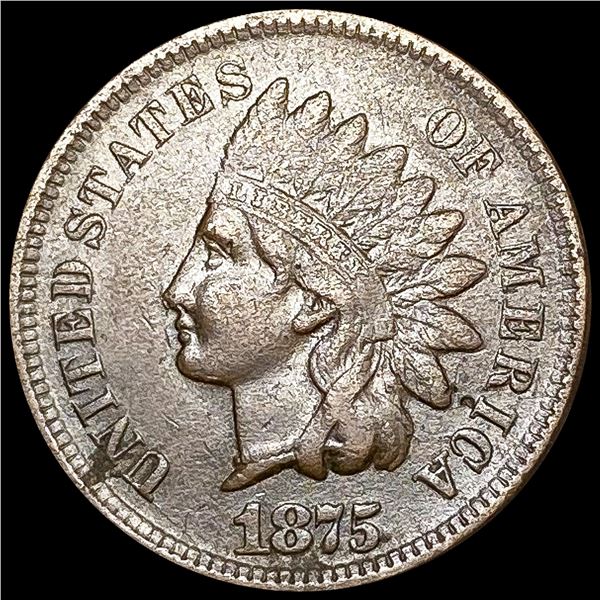 1875 Indian Head Cent CLOSELY UNCIRCULATED
