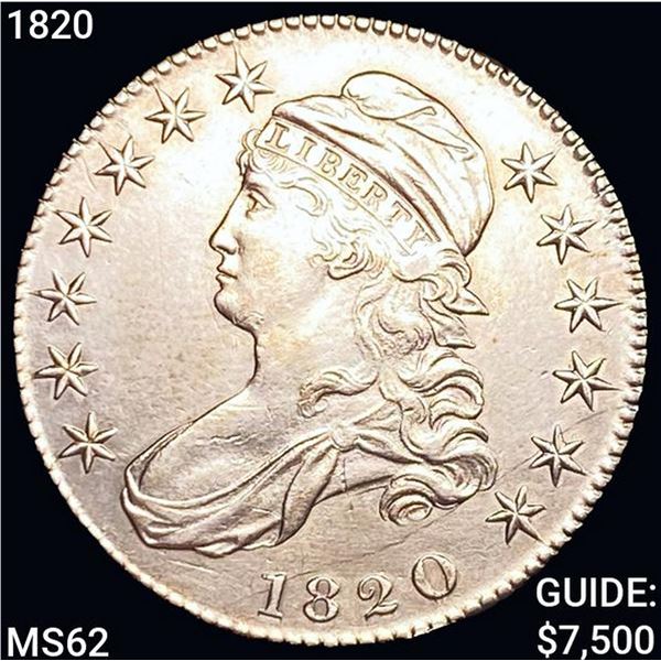 1820 Capped Bust Half Dollar UNCIRCULATED