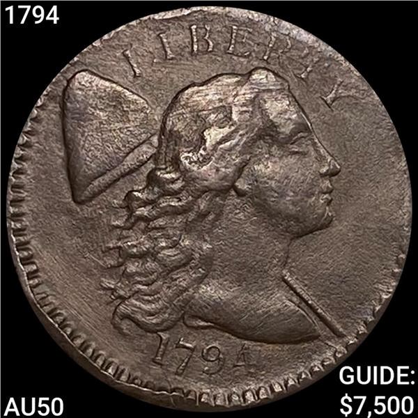 1794 Liberty Cap Cent CLOSELY UNCIRCULATED