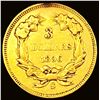 Image 2 : 1856-S $3 Gold Piece CLOSELY UNCIRCULATED