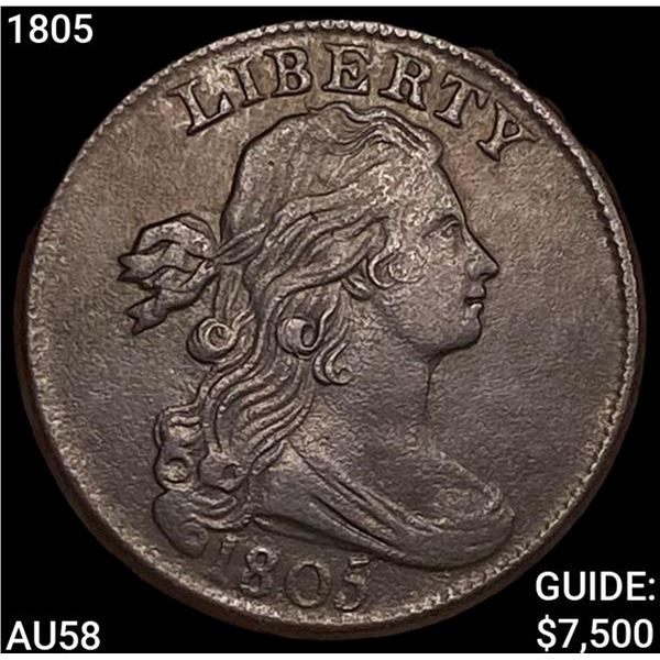 1805 Draped Bust Cent CLOSELY UNCIRCULATED