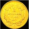 Image 2 : 1855-C Rare Gold Dollar CLOSELY UNCIRCULATED