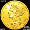 Image 1 : 1857-S $5 Gold Half Eagle CLOSELY UNCIRCULATED