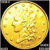 Image 1 : 1838-C $5 Gold Half Eagle CLOSELY UNCIRCULATED