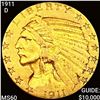 Image 1 : 1911 1911-D $5 Gold Half Eagle UNCIRCULATED UNCIRC