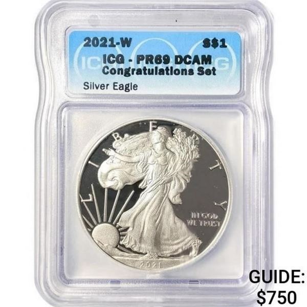 2021-W American Silver Eagles ICG-PR69 DCAM