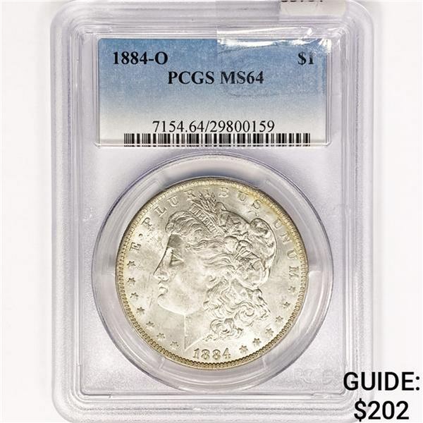 1884-O Morgan Silver Dollar PCGS MS64