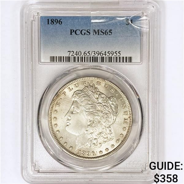 1896 Morgan Silver Dollar PCGS MS65