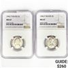 Image 1 : 1942-P SET(2) Jefferson Nickel NGC MS67