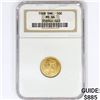 Image 1 : 1908 NGC MS66 10K .13oz gold DMK