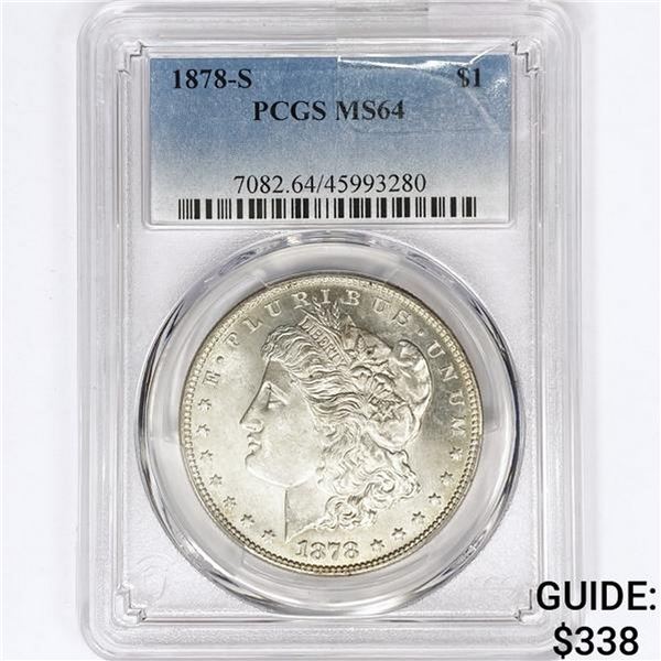 1878-S Morgan Silver Dollar PCGS MS64
