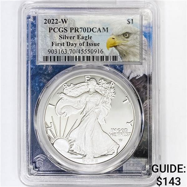 2022-W ASE PCGS PR70 DCAM, 1st Day
