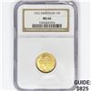 Image 1 : 1922 10F .093oz gold Swizerlnd NGC MS66